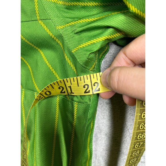 BURTON Jacket Mens Size Small Green DryRide Striped Hooded Insulated Waterproof - Picture 15 of 16